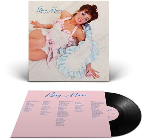 Roxy Music - Roxy Music album cover and black vinyl.