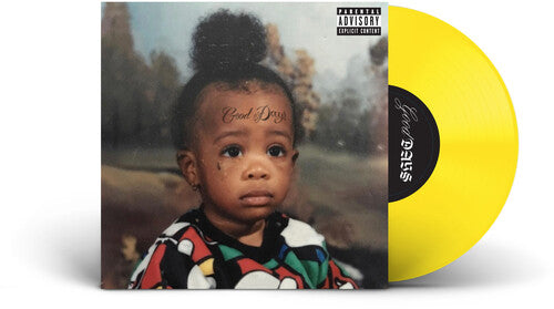 SZA - Good Days 10" Single cover with opaque yellow vinyl.