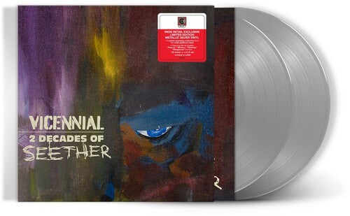 Vicennial - 2 Decades Of Seether album cover and 2LP Smoke Colored Vinyl.
