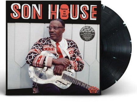 Son House - Forever On My Mind album cover and black vinyl record with white flecks