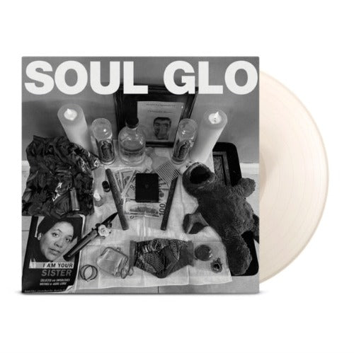 Soul Glo - Diaspora Problems album cover and white vinyl.