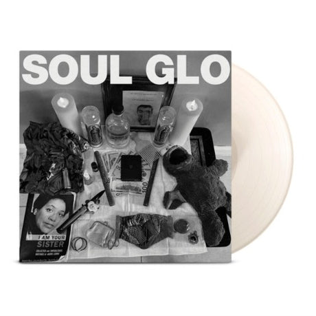 Soul Glo - Diaspora Problems album cover and white vinyl.