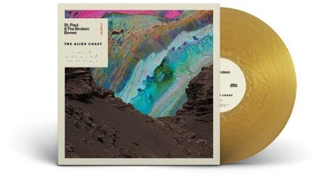 St. Paul and the Broken Bones - The Alien Coast album cover with gold colored vinyl record