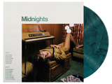 Taylor Swift - Midnights Jade Green Edition album cover with jade green marble vinyl record