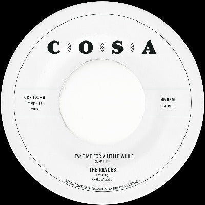 The Revues - Take Me For a Little While 7" vinyl record label