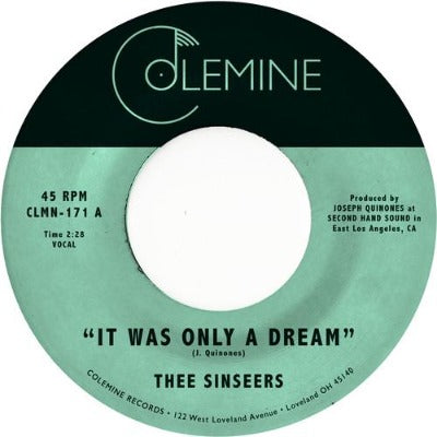 Thee Sinseers - It Was Only a Dream 7" single record label