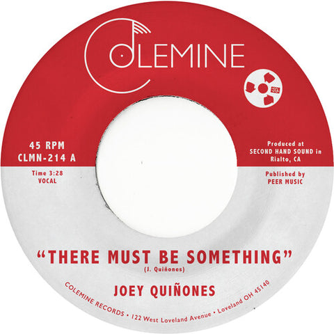 Joey Quinones - There Must Be Something (Ltd Edition Clear 7” Vinyl)