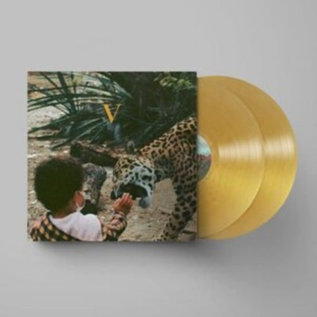 Unknown Mortal Orchestra - V album cover with 2 gold colored vinyl records