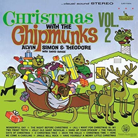 Alvin & The Chipmunks - Christmas with The Chipmunks Vol. 2 album cover.