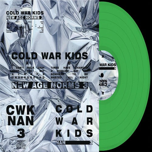 Cold War Kids - New Age Norms 3 album cover and green vinyl.