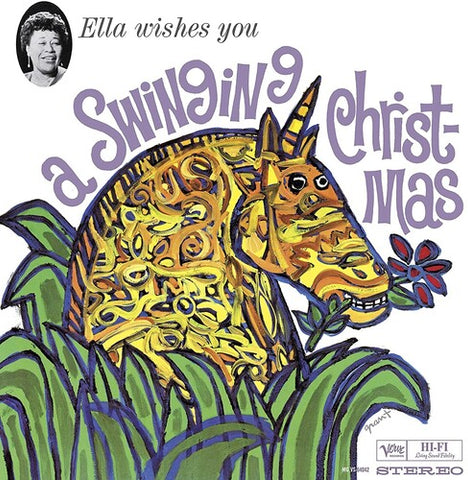 Ella Fitzgerald - Ella Wishes You a Swinging Christmas album cover.