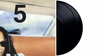 Lenny Kravitz 5 album cover and double black vinyl