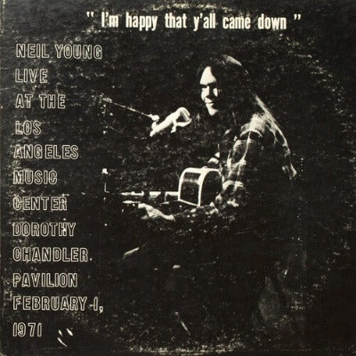 Neil Young Dorothy Chandler Pavilion 1971 Album Cover