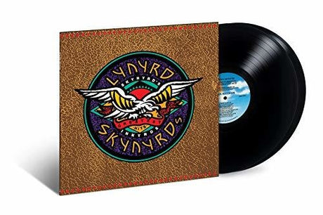 Lynyrd Skynyrd - Skynyrd's Innyrds (Their Greatest Hits) album cover and black vinyls.