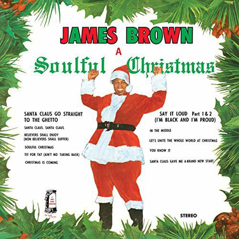 James Brown - A Soulful Christmas album cover.