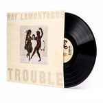 Ray LaMontagne - Trouble album cover and black vinyl.